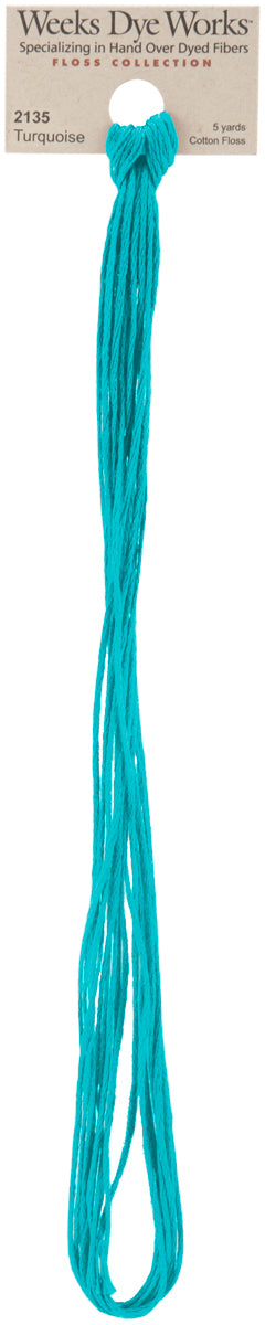 Weeks Dye Works 6-Strand Embroidery Floss 5yd-Turquoise