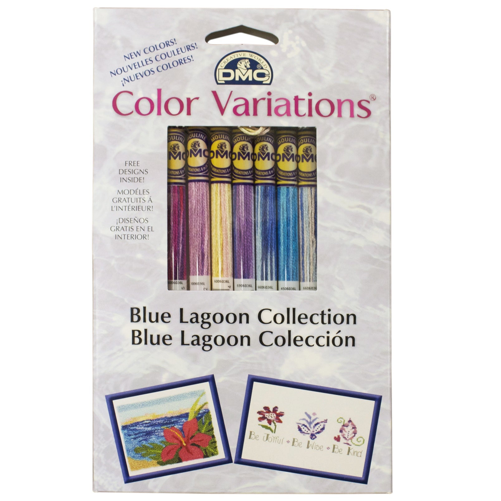 DMC Color Variations Floss Pack 8.7yd 8/Pkg Blue Lagoon