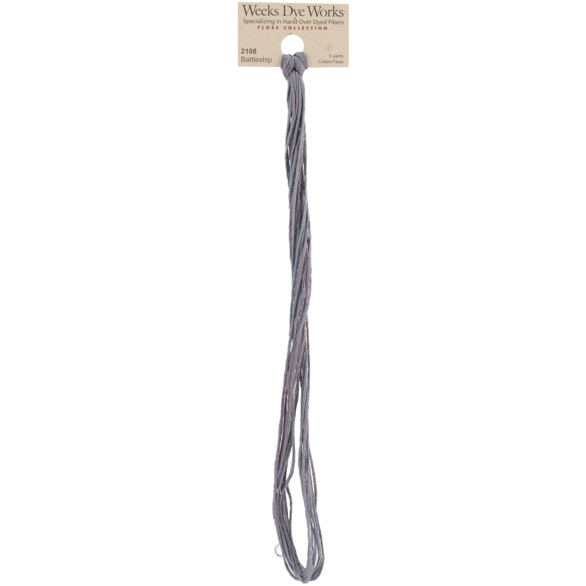 Weeks Dye Works 6-Strand Embroidery Floss 5yd-Battleship