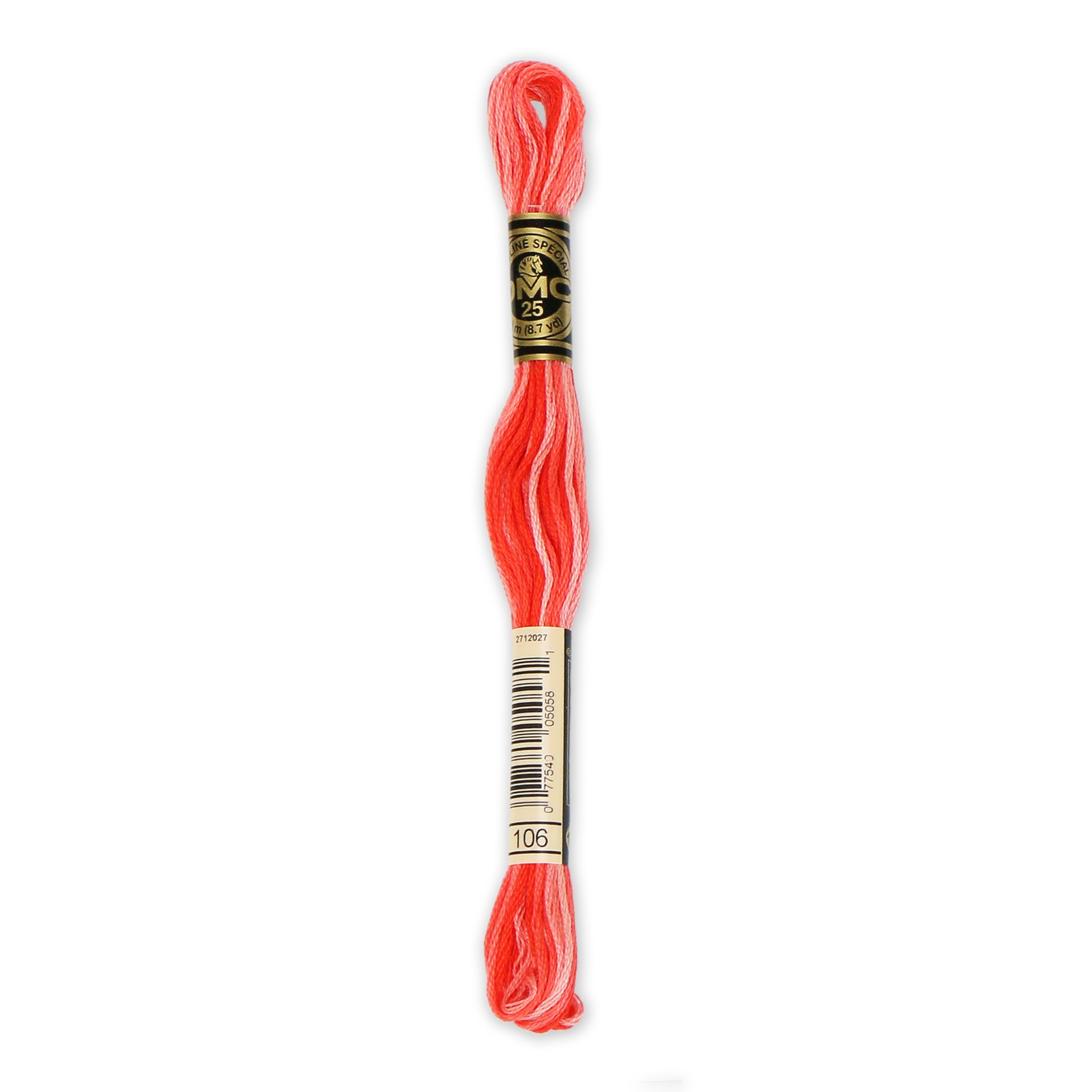 DMC 6-Strand Embroidery Cotton 8.7yd Variegated Coral