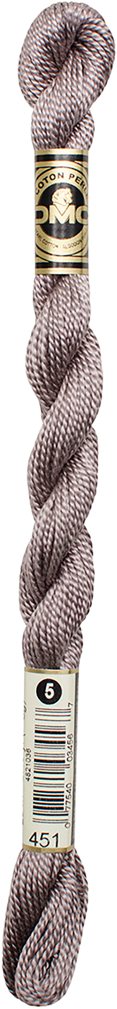 DMC Pearl Cotton Skein Size 5 27.3yd Dark Shell Gray