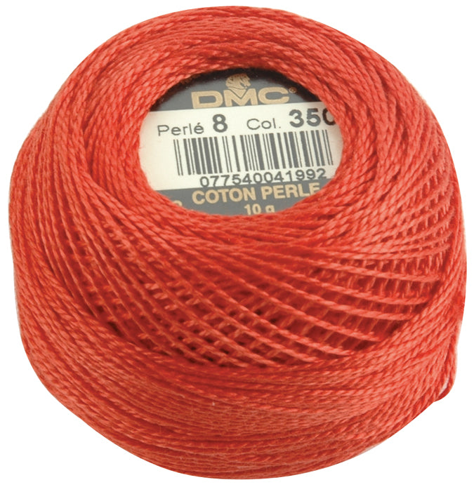 DMC Pearl Cotton Ball Size 8 87yd Medium Coral