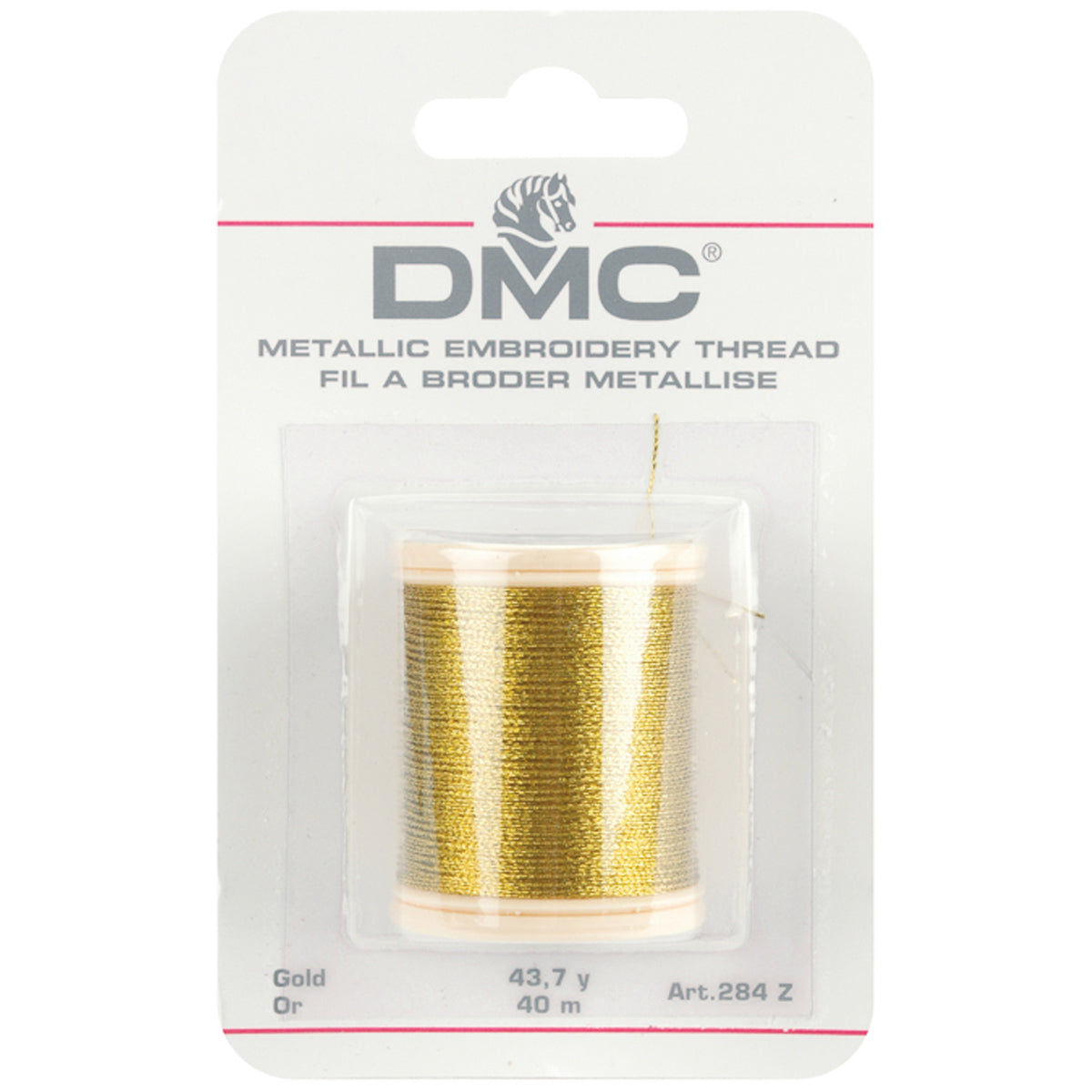 DMC Metallic Embroidery Thread 43.7yd Gold