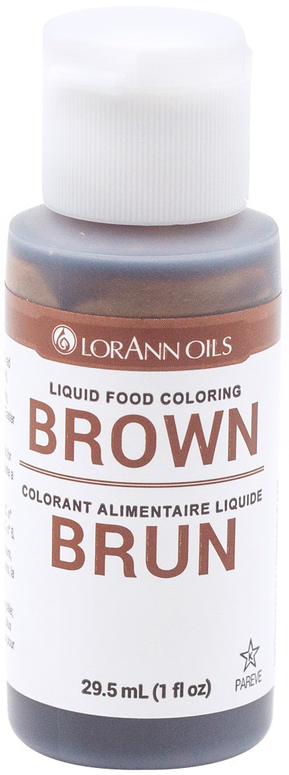 Liquid Food Color 1oz Brown