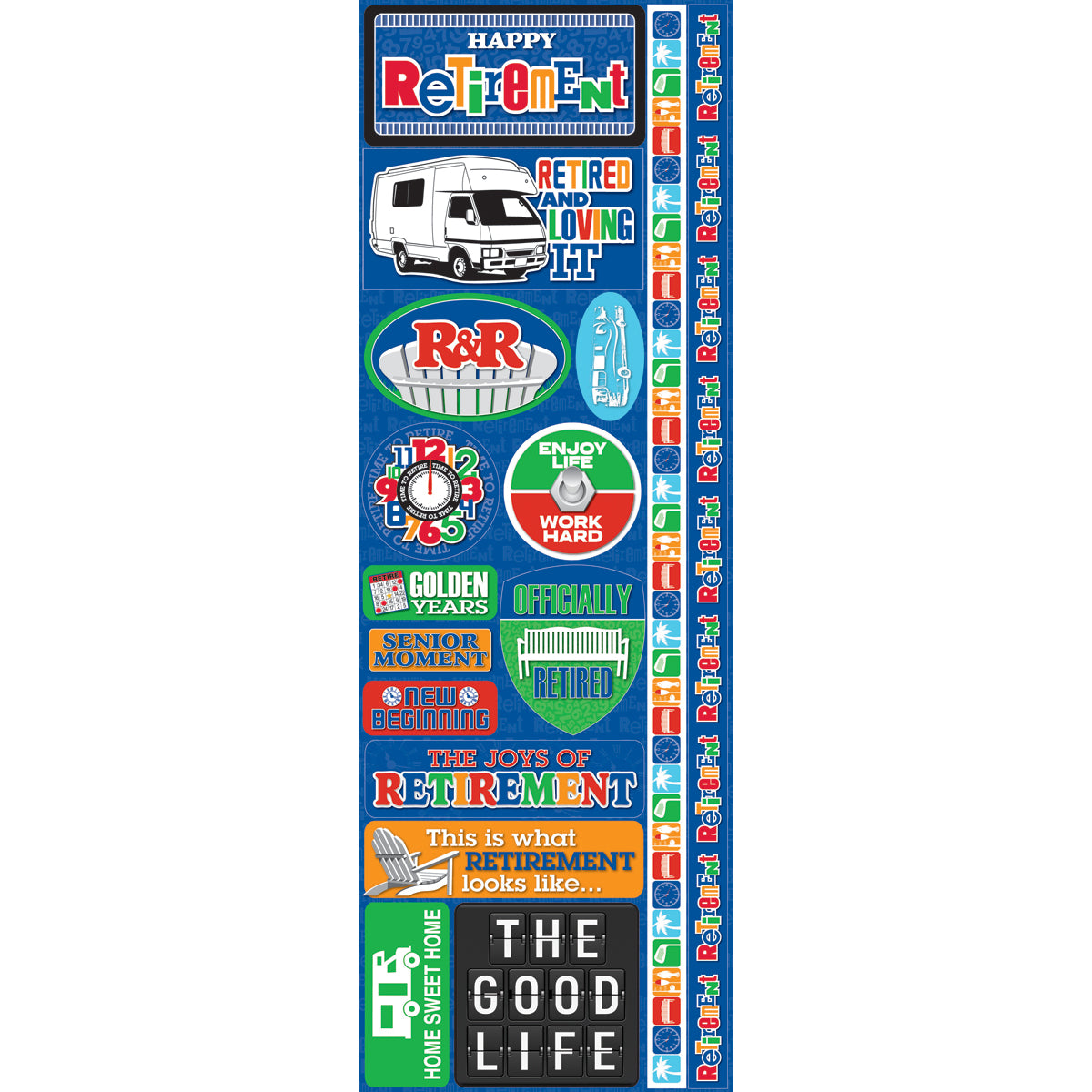 Signature Series 2012 Cardstock Combo Stickers Retirement