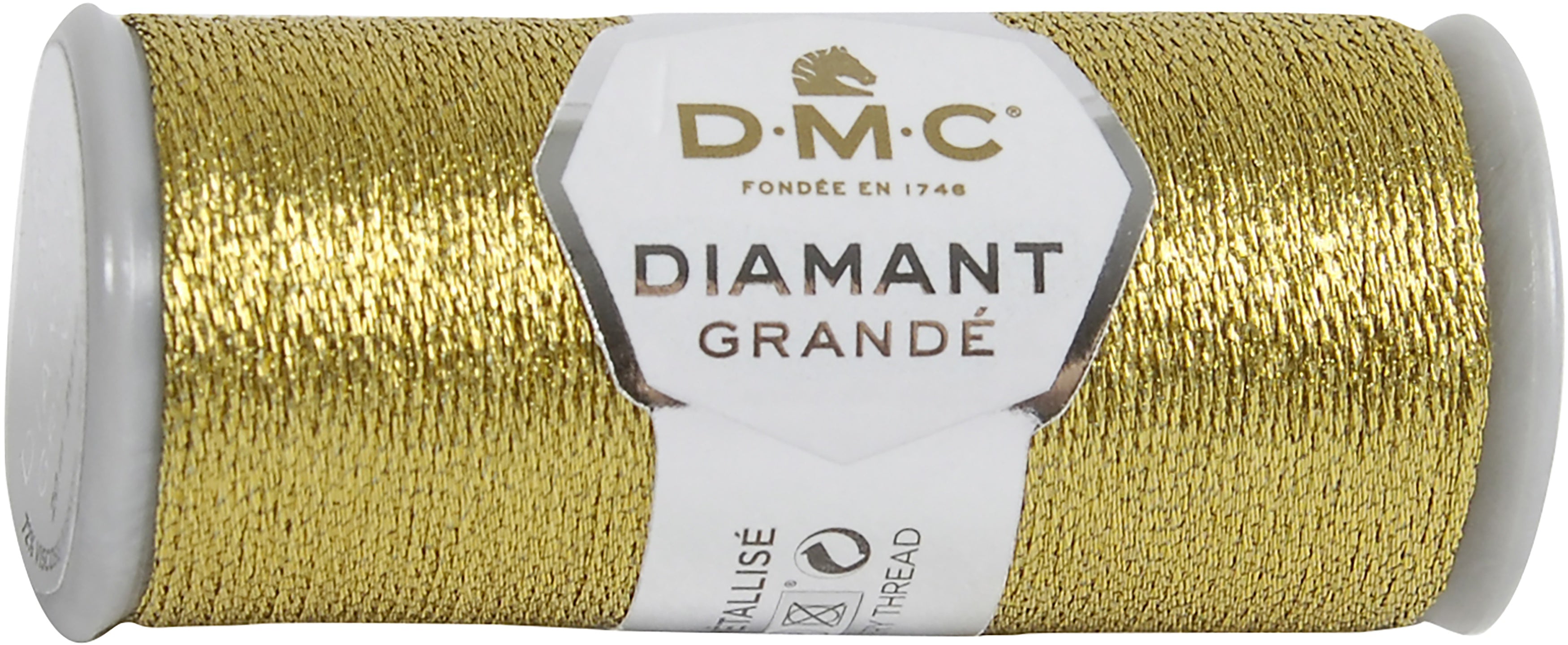 DMC Diamant Grande Metallic Thread 21.8yd Dark Gold