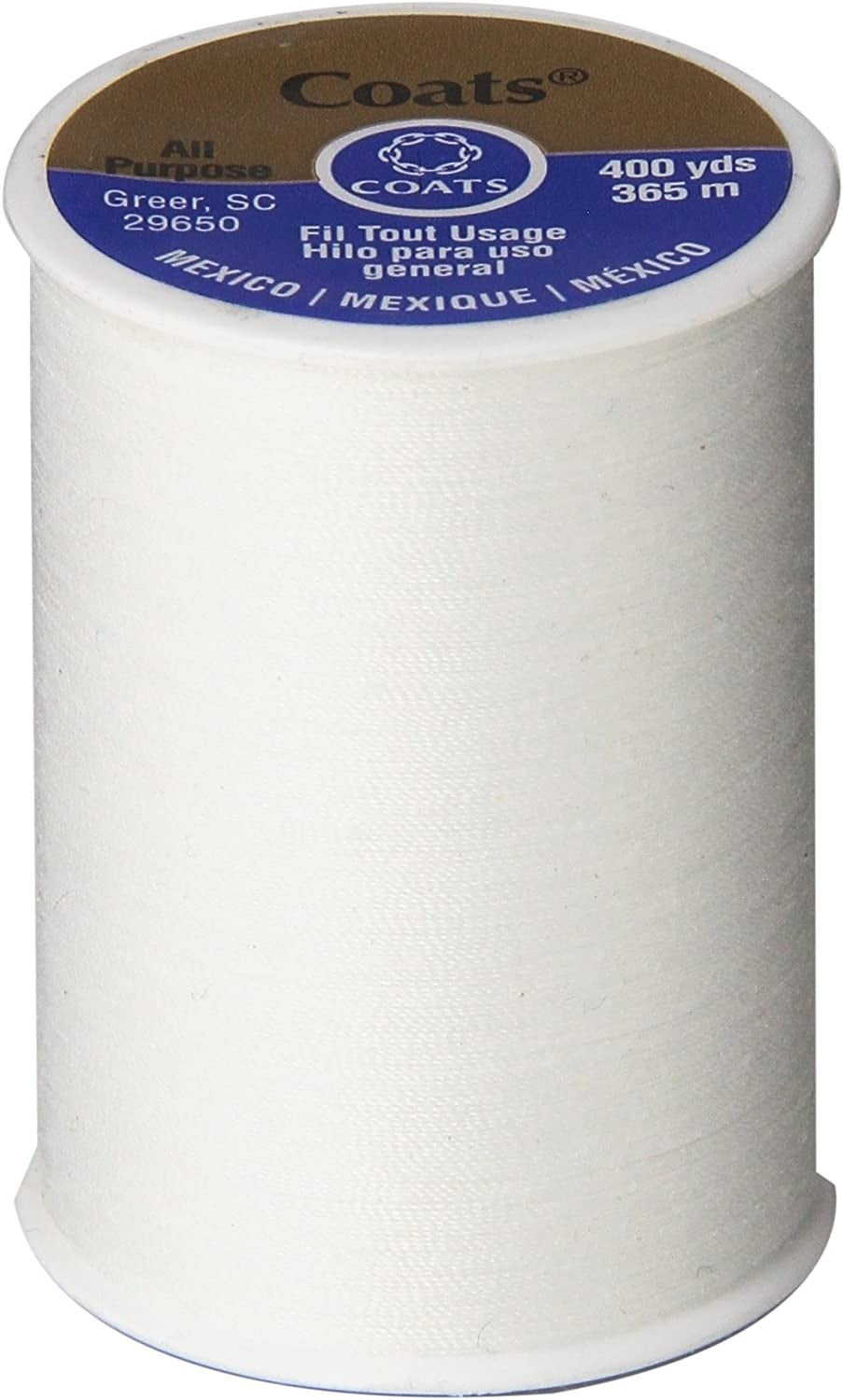 Dual Duty All-Purpose Thread 400yd White