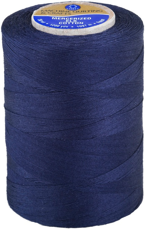 Coats Cotton Machine Quilting Solid Thread 1200yd Navy