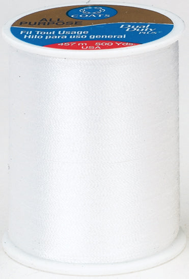 Coats Dual Duty Plus All-Purpose Thread 120pc Display 400yd-White