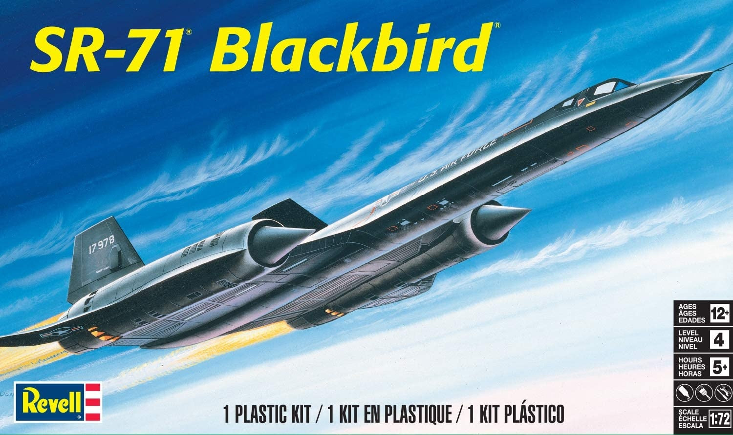 1/72 SR71A Blackbird Stealth Jet