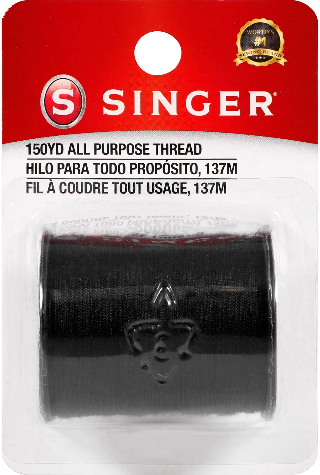 All-Purpose Polyester Thread 150yd Black