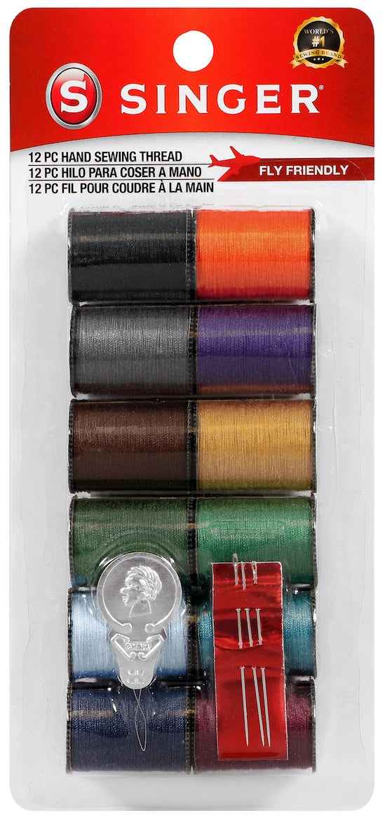 Polyester Thread 25yd 12/Pkg Dark Shades