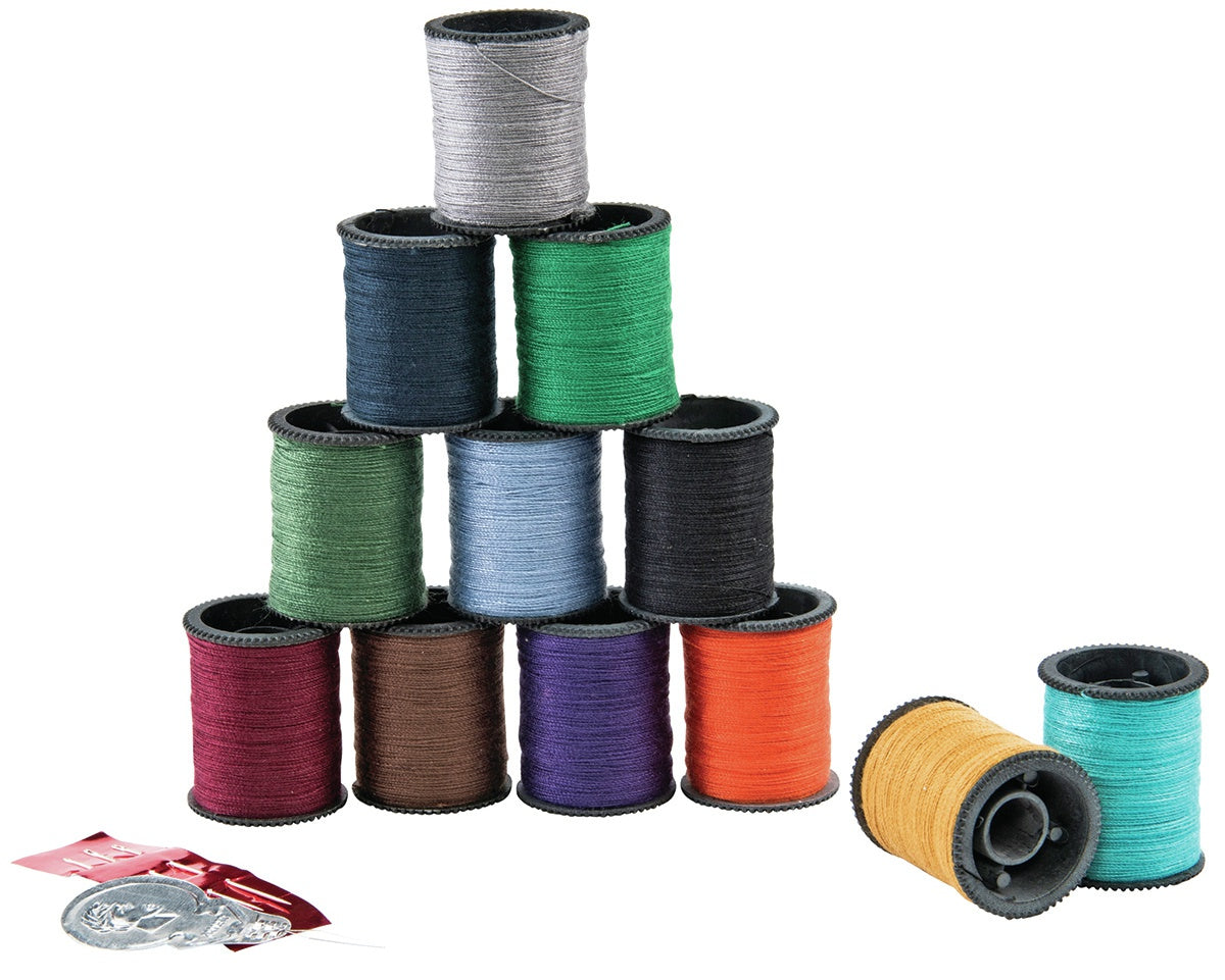 Polyester Thread 25yd 12/Pkg Dark Shades