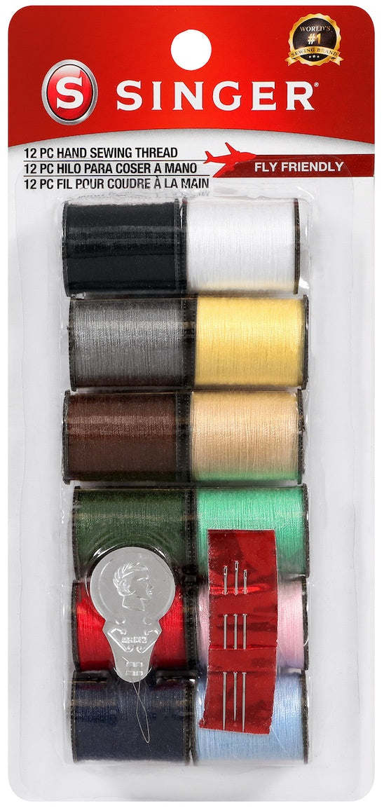 Polyester Thread 25yd 12/Pkg Light & Dark Shades
