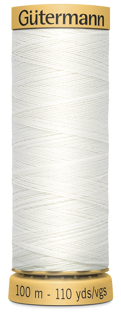 Natural Cotton Thread 110yd Nu White
