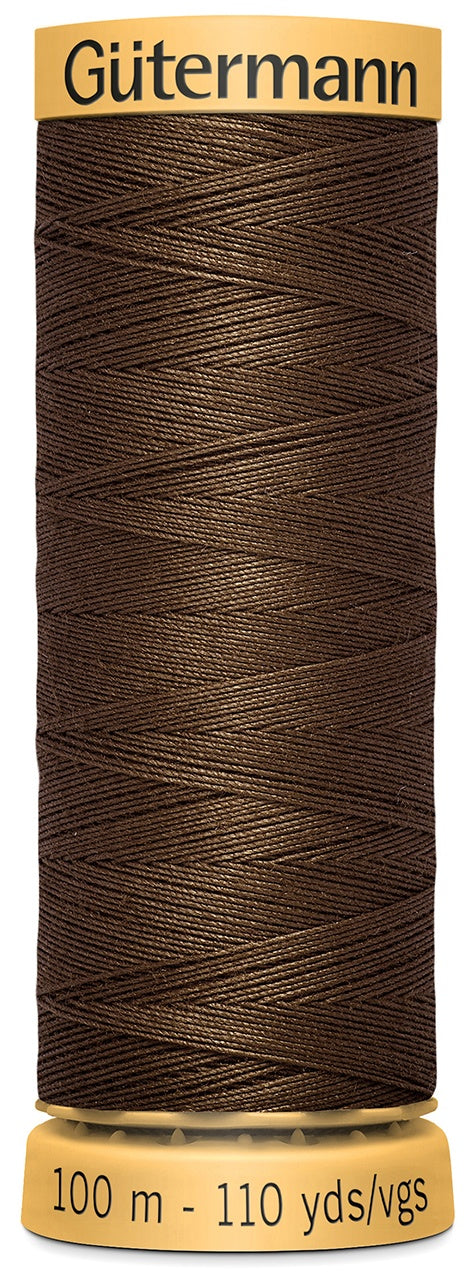 Natural Cotton Thread 110yd Brown