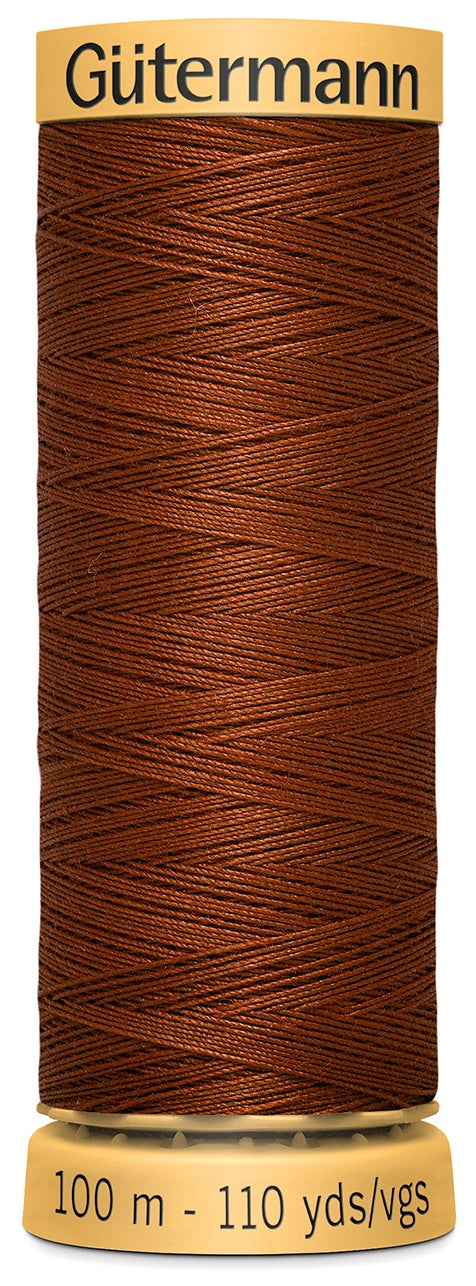 Natural Cotton Thread 110yd Rust