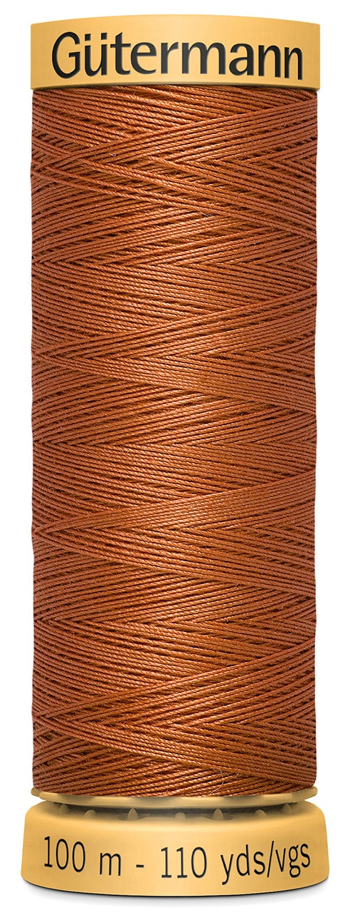 Natural Cotton Thread 110yd Coral Copper