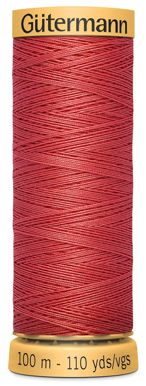 Natural Cotton Thread 110yd Bright Coral