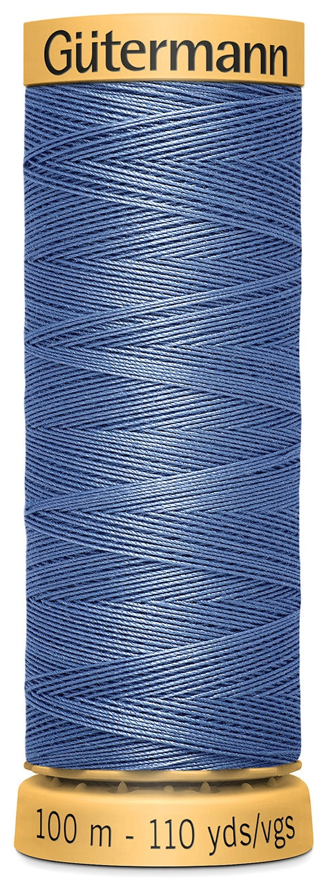 Natural Cotton Thread 110yd Mine Blue