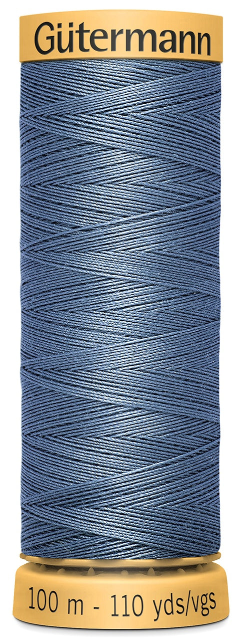 Natural Cotton Thread 110yd Medium Slate Blue