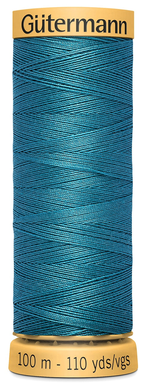 Natural Cotton Thread 110yd Turquoise Blue