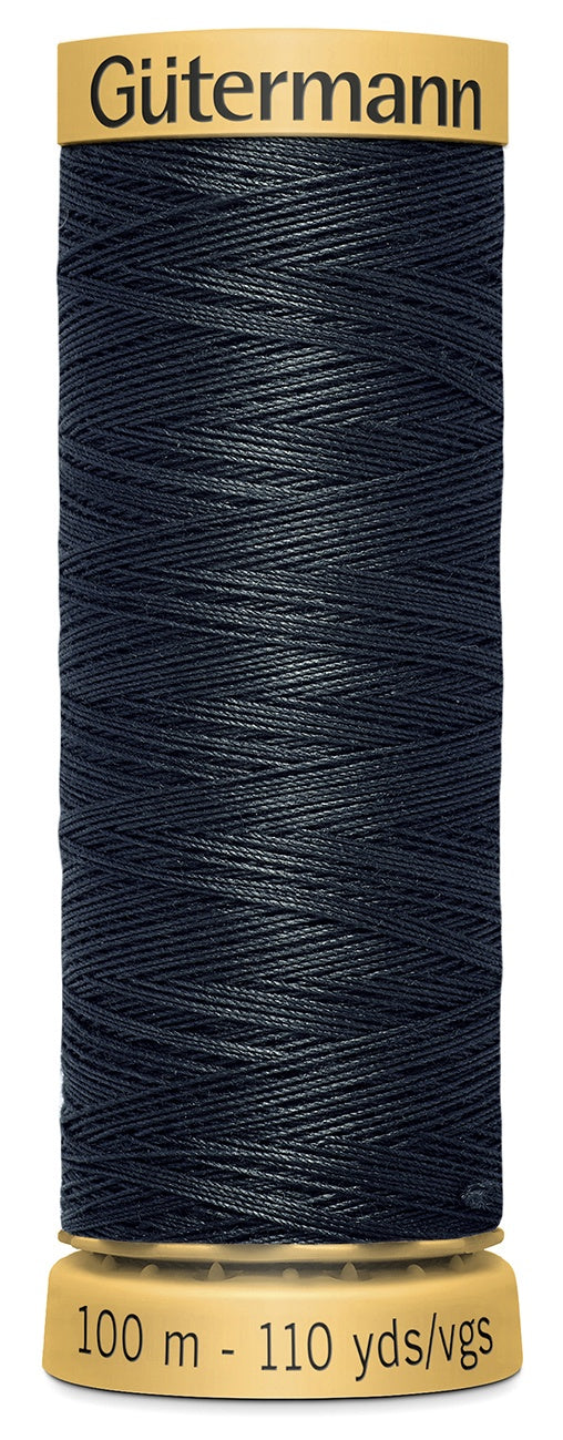 Natural Cotton Thread 110yd Almost Black