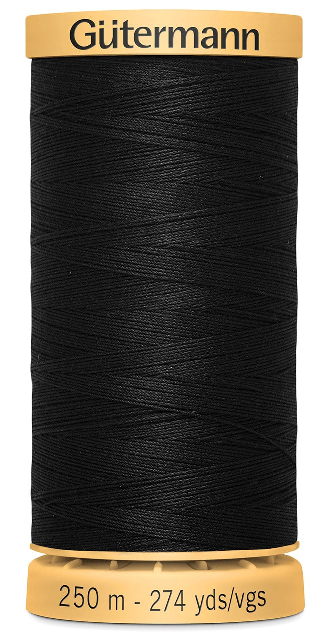 Natural Cotton Thread 273yd Black