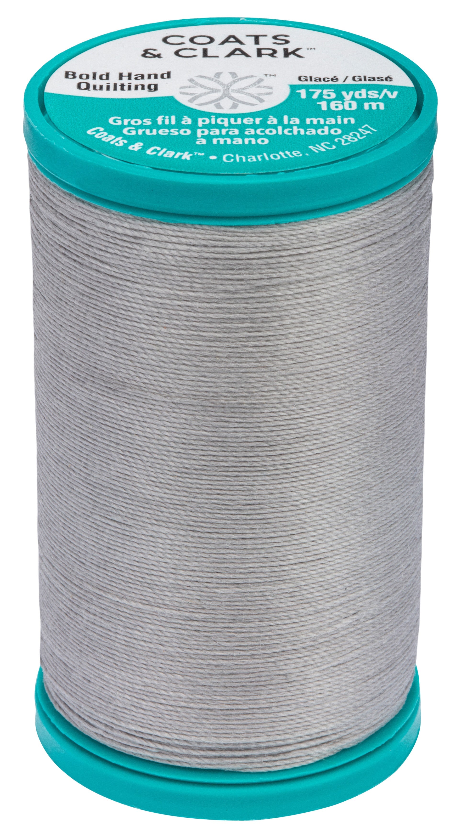 Coats Bold Hand Quilting Thread 175yd-Nugrey