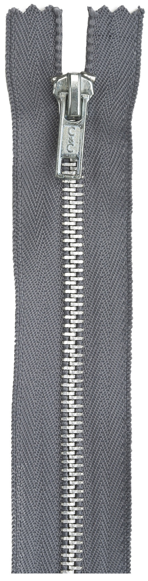 Fashion Metal Aluminum Separating Zipper 24" Slate