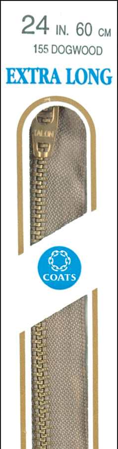 Extra Long Metal Zipper 30" Dogwood