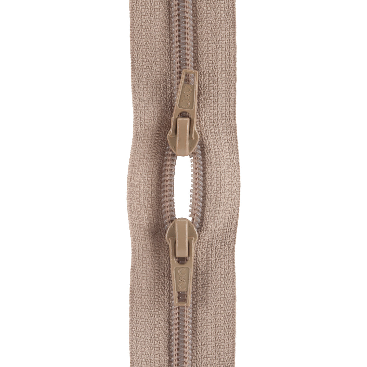 Purse Double Slider Zipper 18" Dogwood