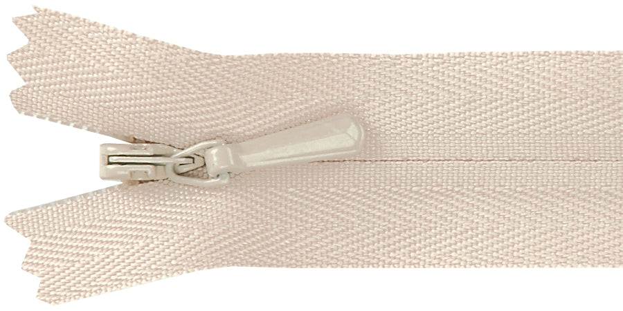 Unique Invisible Zipper 22" Natural