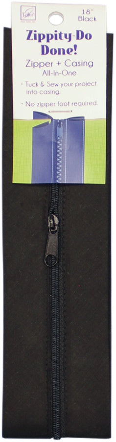 June Tailor Zippity-Do-Done Zipper 18" Black