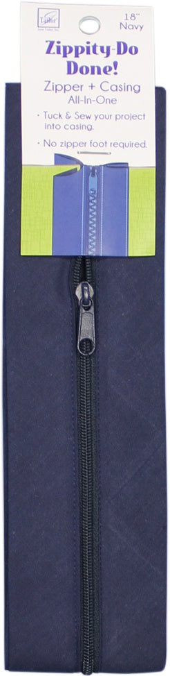 June Tailor Zippity-Do-Done Zipper 18" Navy