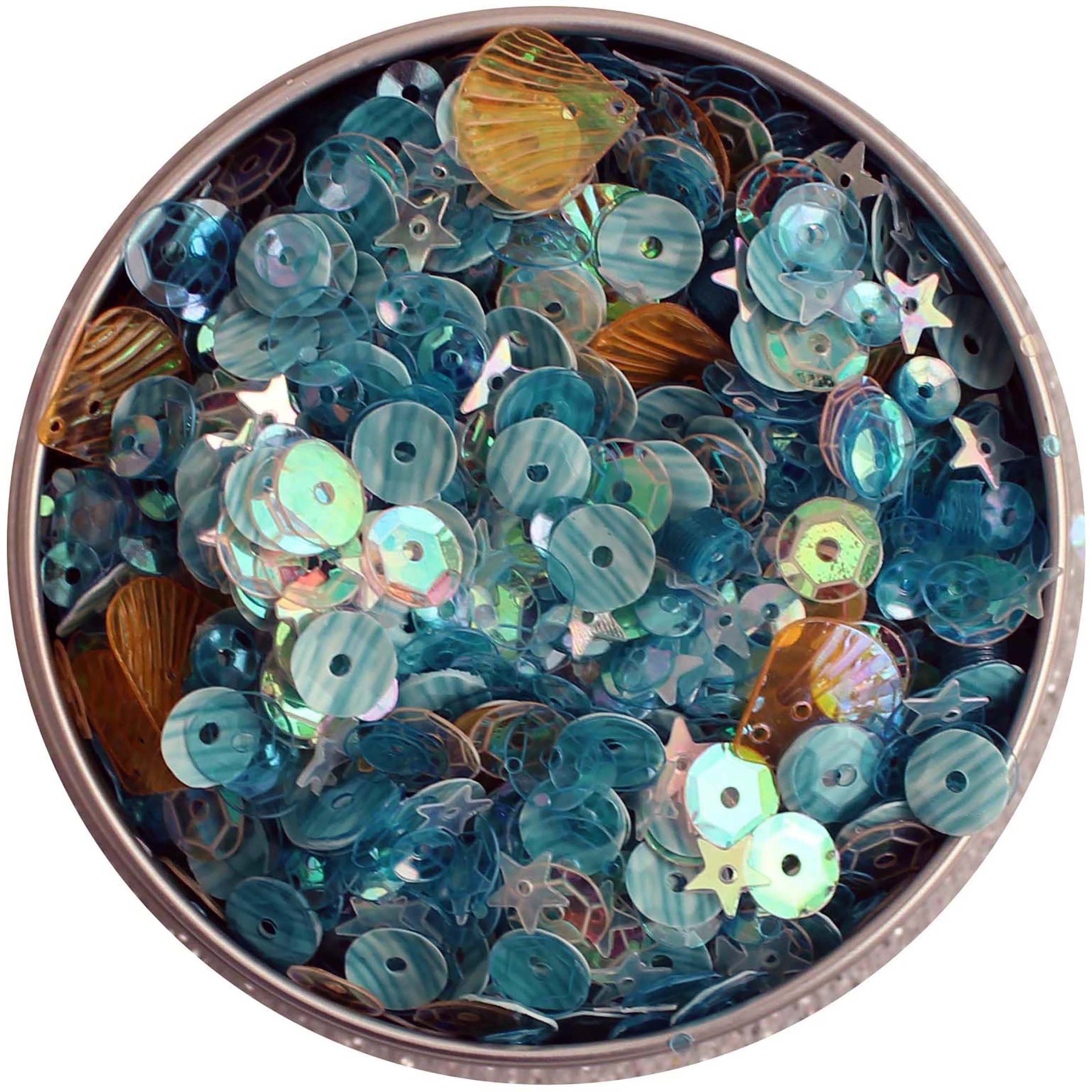 28 Lilac Lane Tin W/Sequins 40g Seaside Holiday