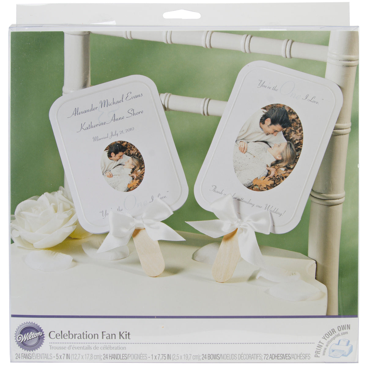 Celebration Fan Kit Makes 24 White