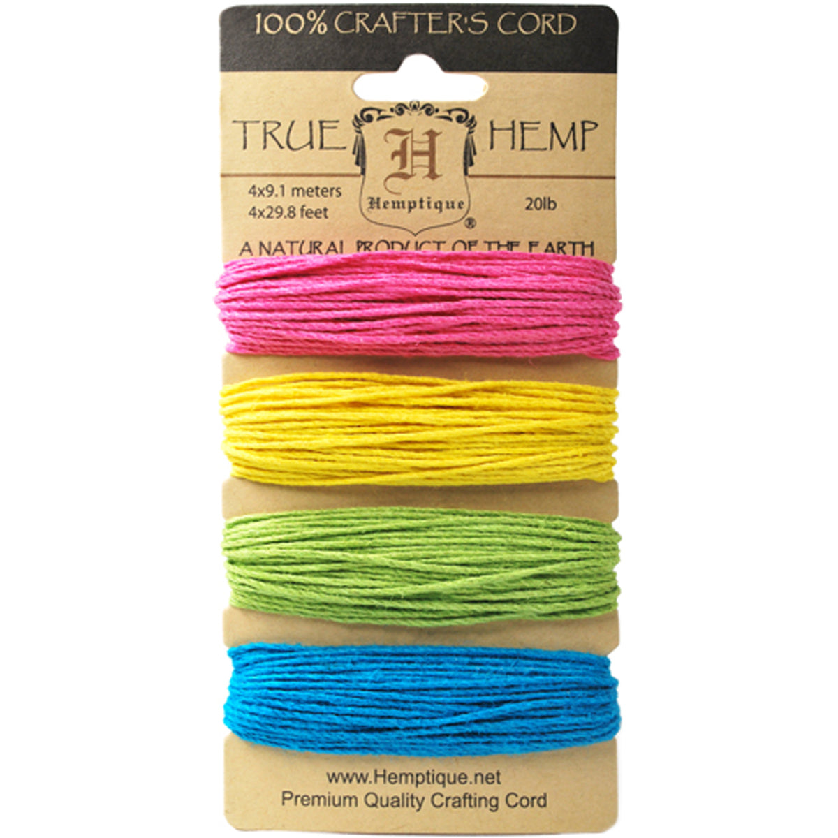 Hemp Cord 20lb 120' Razzle Dazzle