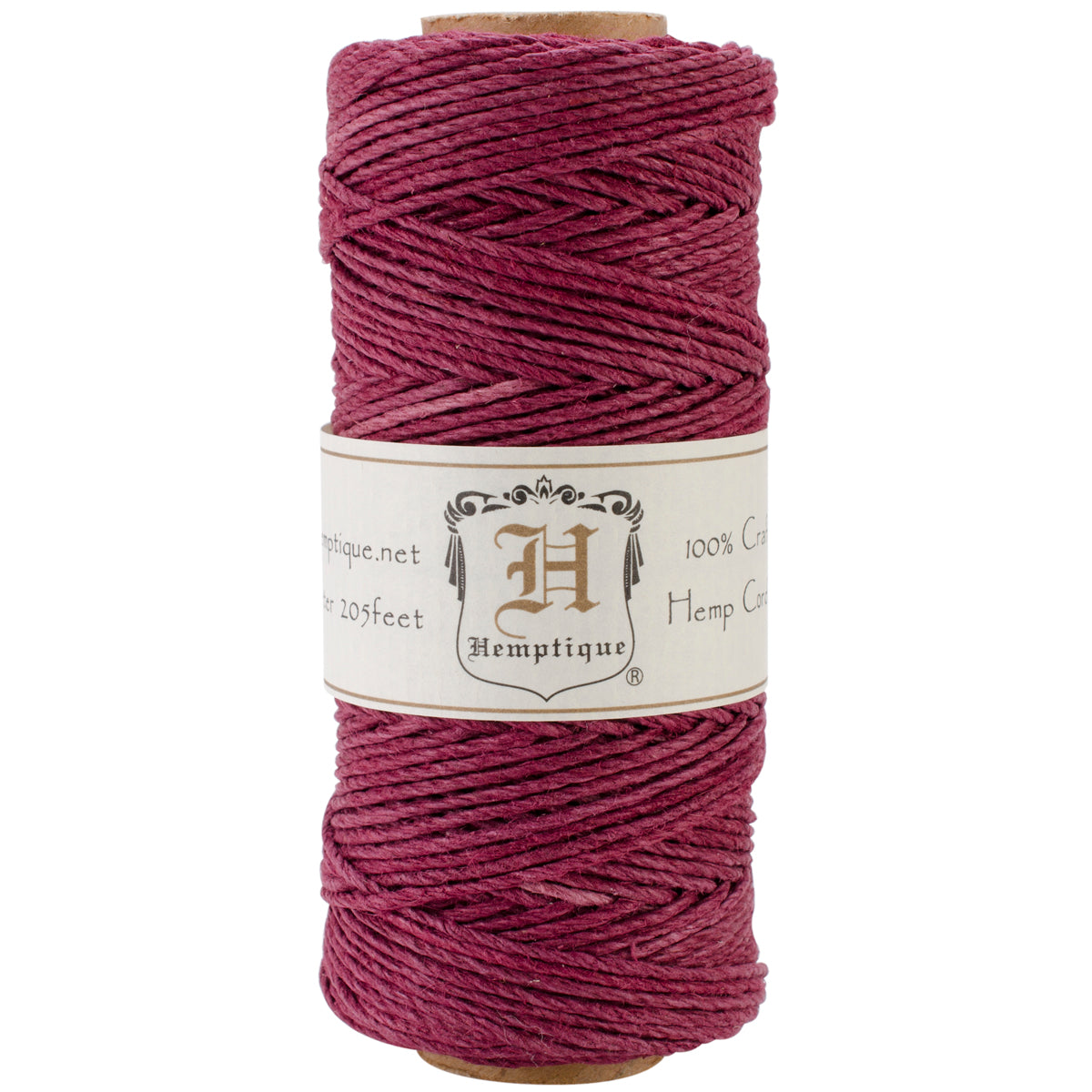 Hemp Cord Spool 20lb 205' Burgundy