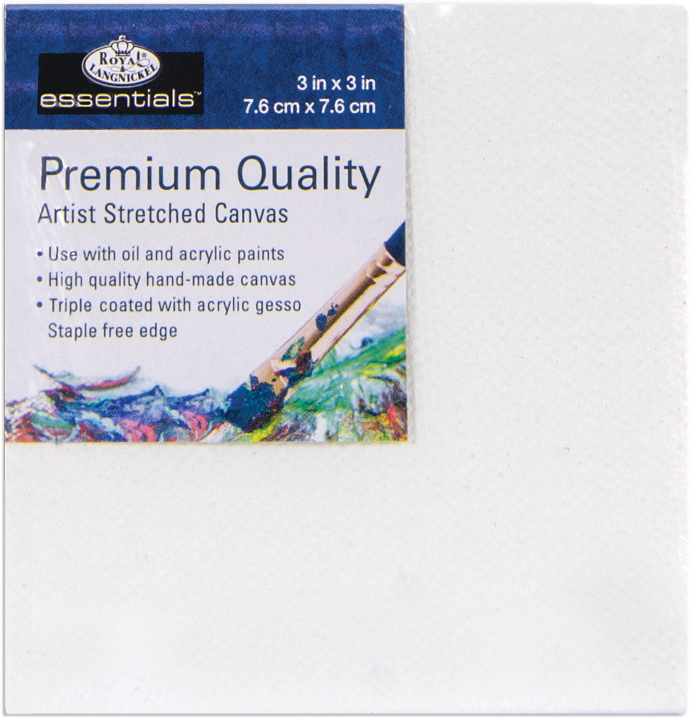 essentials(TM) Premium Stretched Canvas  3"X3"