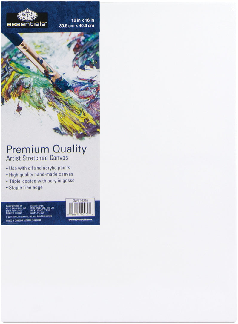 essentials(TM) Premium Stretched Canvas 12"X16"