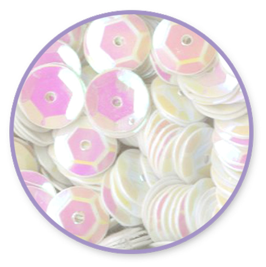 Cup Sequins 7mm .56oz Black & White Classic