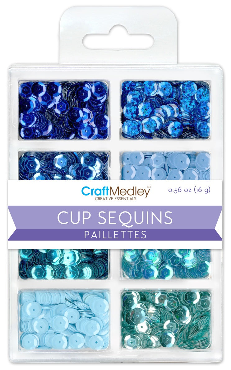 Cup Sequins 7mm .56oz Rhythm 'n Blues