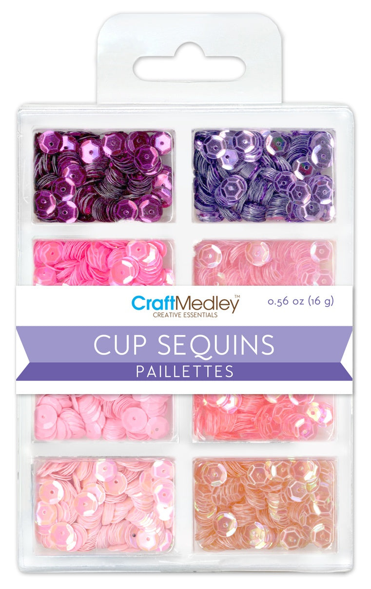 Cup Sequins 7mm .56oz Princess