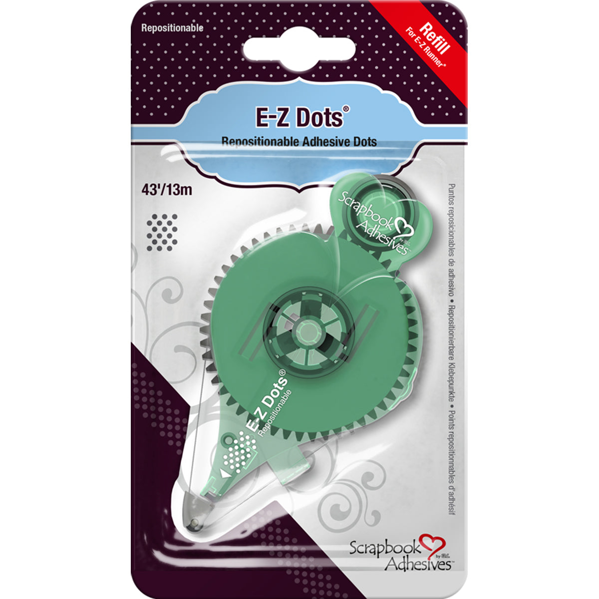 Scrapbook Adhesives E-Z Dots Refill Repositionable, 49', Use In 12046