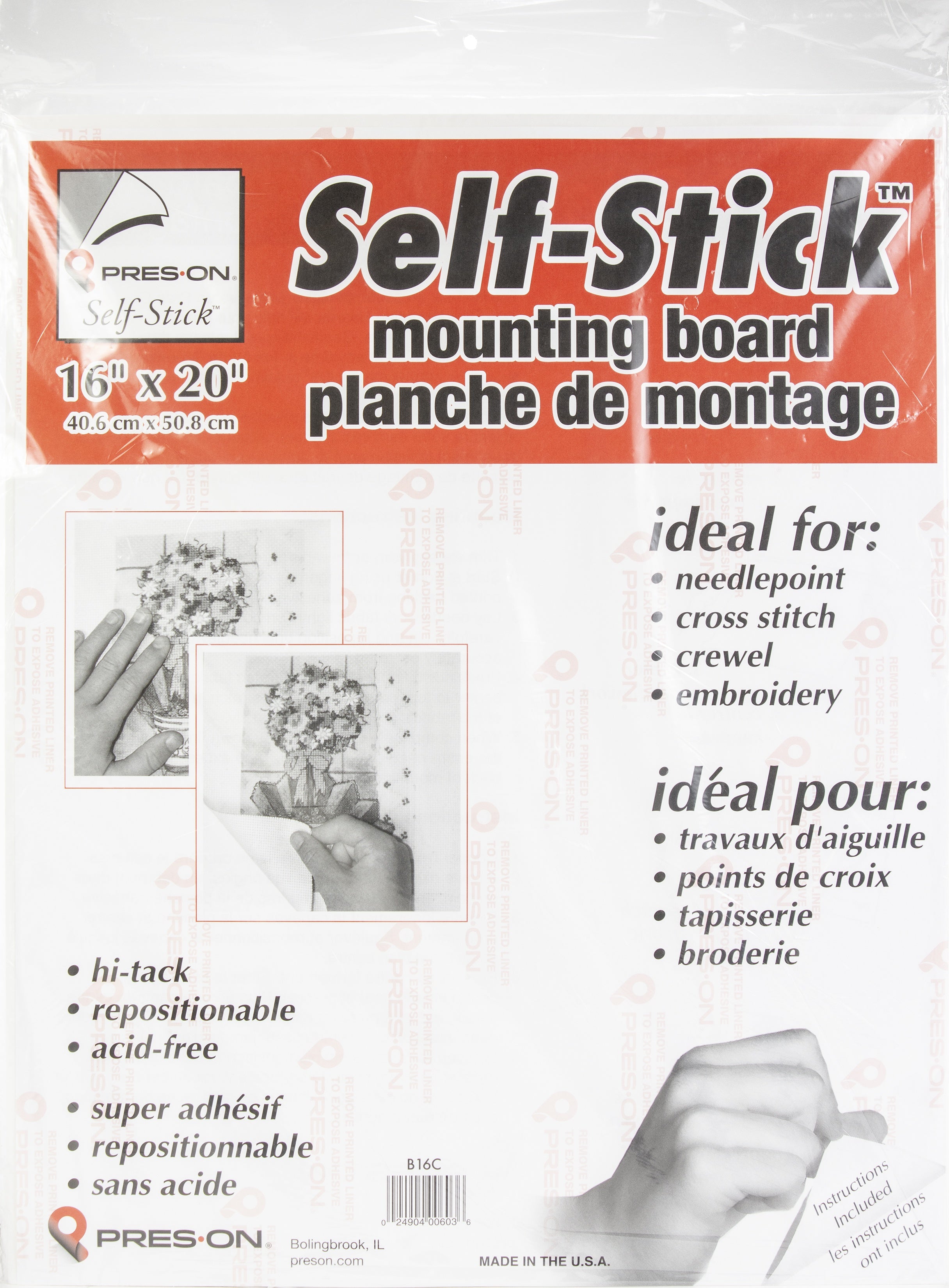Pres-On Mounting Board 16"X20" 