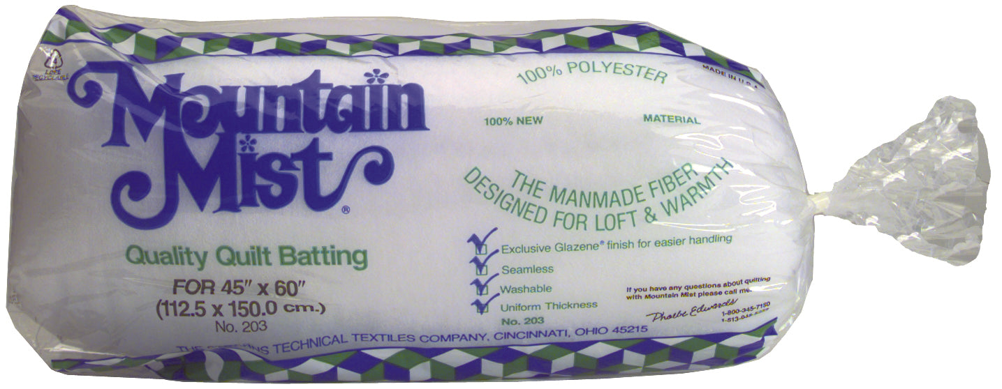 Polyester Quilt Batting Crib Size 45"X60" 