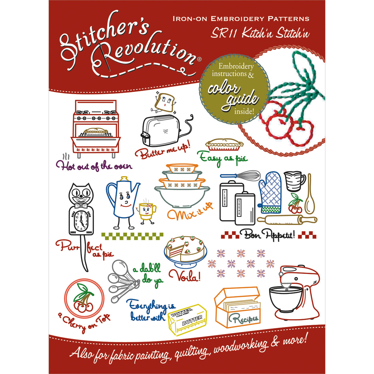 Stitcher's Revolution Iron-On Transfers Kitchen Inspirations