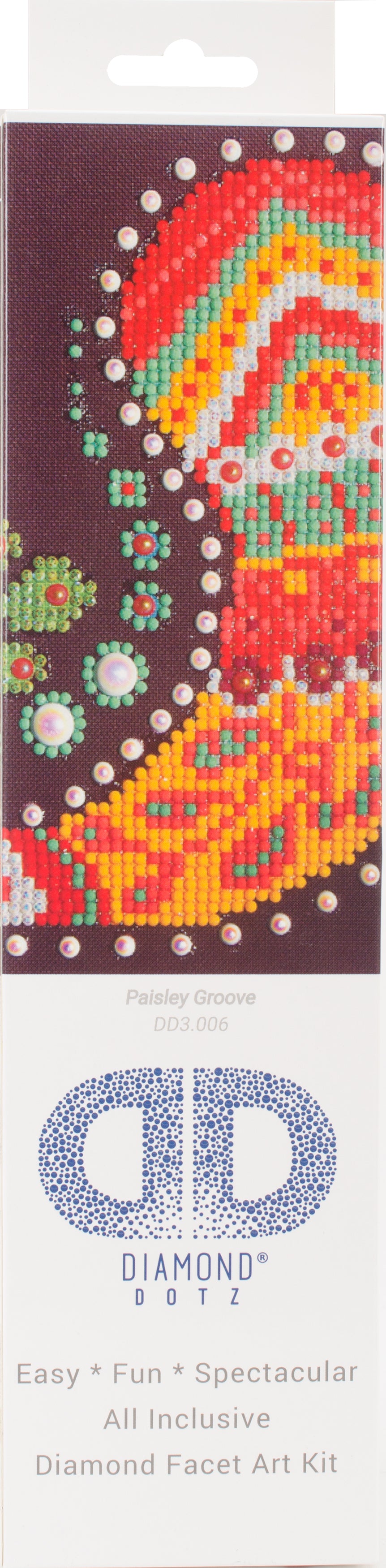 Diamond Dotz Diamond Embroidery Facet Art Kit 9.75"X9.75" Paisley Groove