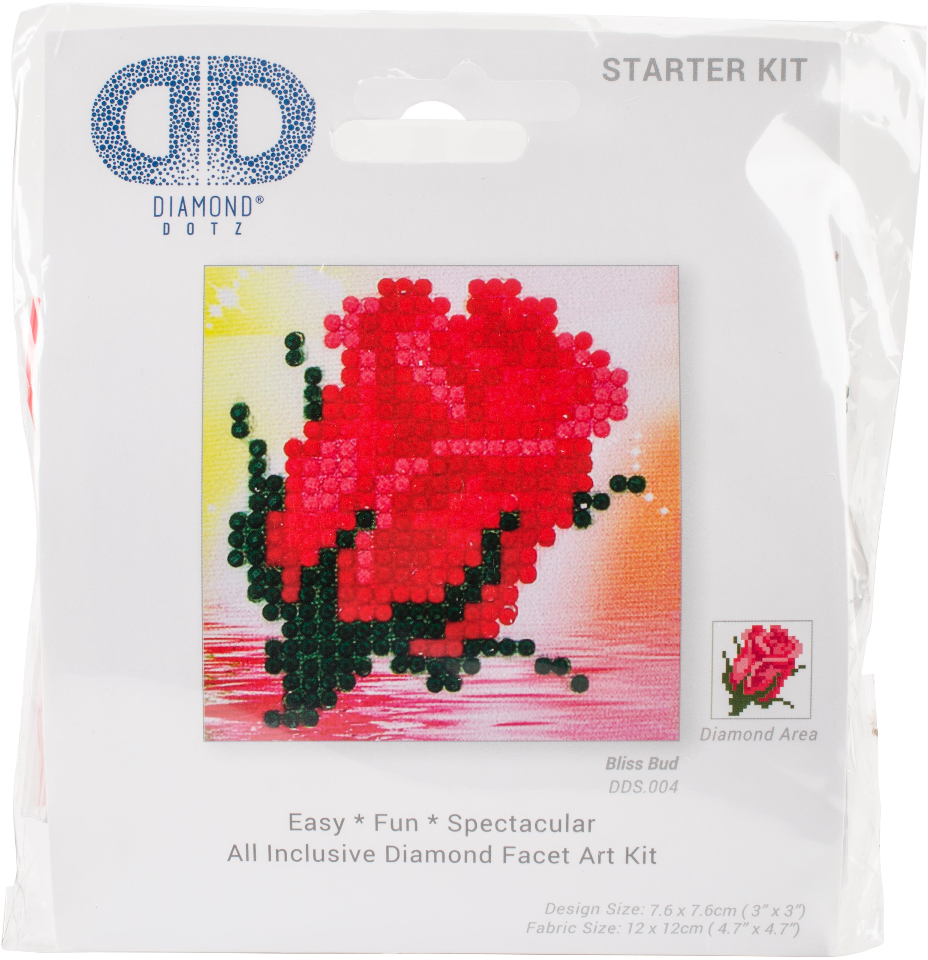 Diamond Dotz Diamond Embroidery Facet Art Kit 4.75"X4.75" Bliss Bud